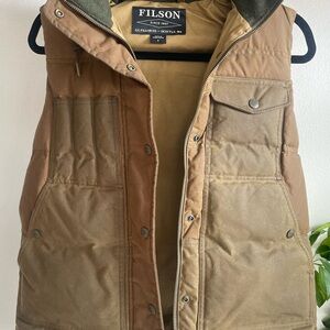 Filson Women’s Olive Hooded Puffer Vest